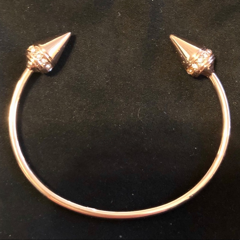 Bauble Bar Rose Gold Studded Cuff Bracelet